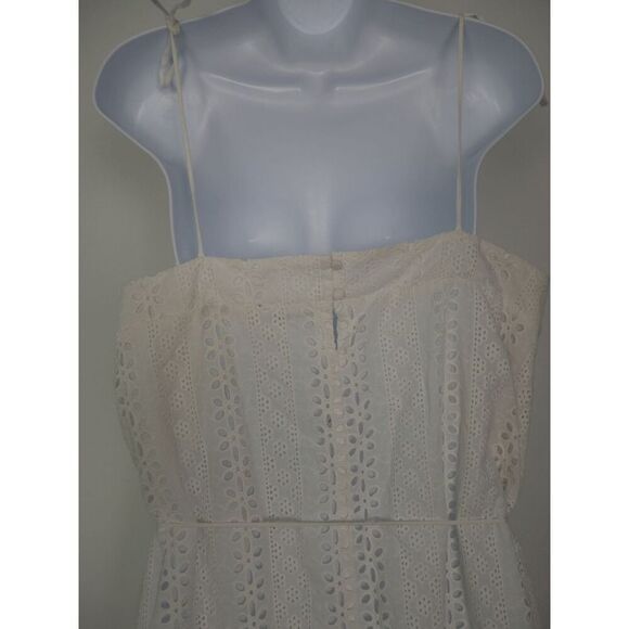 NWT TAHARI Women's 100% Cotton Lace Sundress Midi Dress L - Picture 6 of 12